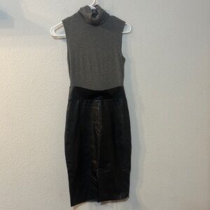 Bailey 44 Charcoal and Black Dress